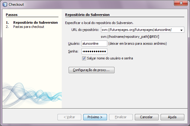Configuração do repositório