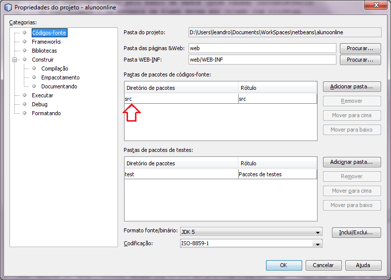 Configurações
