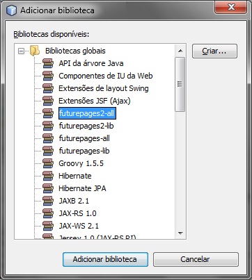 Adicionar biblioteca