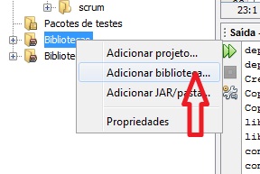 Adicionar biblioteca